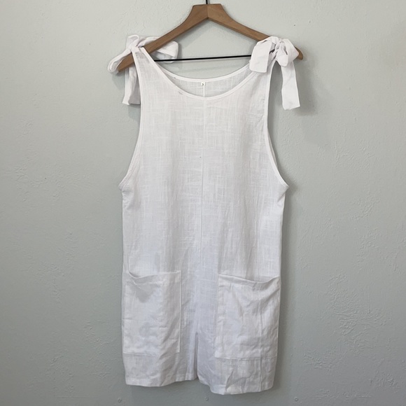 White sheer jumpsuit size s - Picture 2 of 6